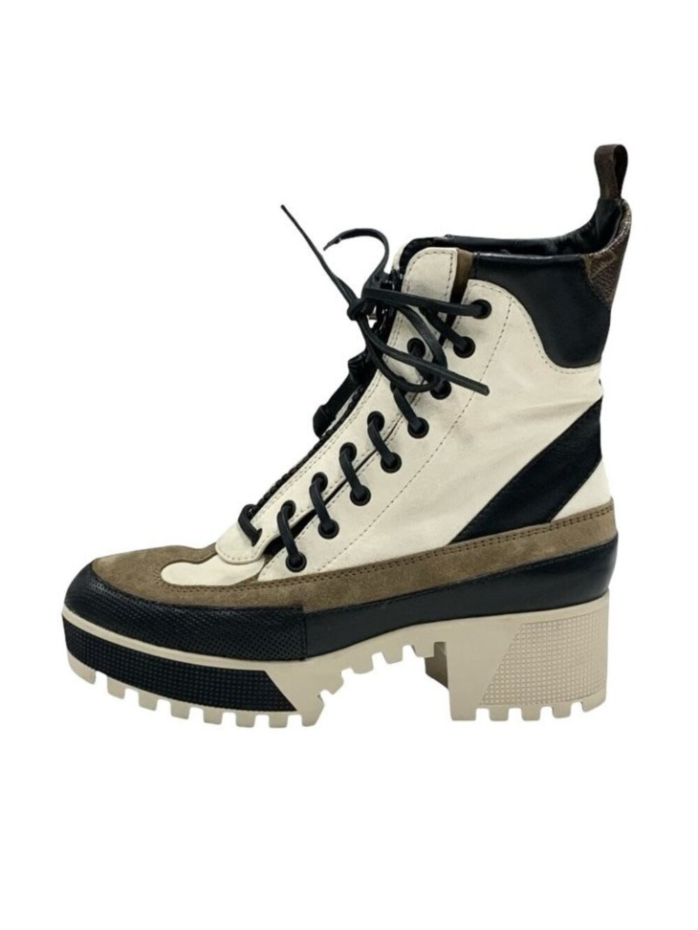 Louis Vuitton Laurie Line Monogram Boots Short Shoes Suede Leather Off - Picture 3 of 10